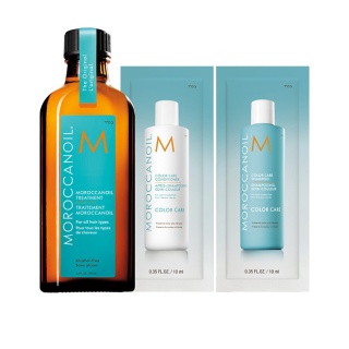 Набор Восстанавливающее масло для всех типов волос Moroccanoil Treatment For all types Hair 100 мл + Color Care шампунь 10 мл и кондиционер 10 мл